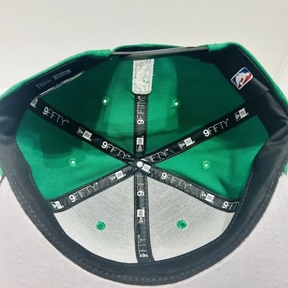 New Era Boston Celtics Finals‎ Patch 2-Tone 9FIFTY Snapback Hat Adjustable Green - Picture 6 of 7